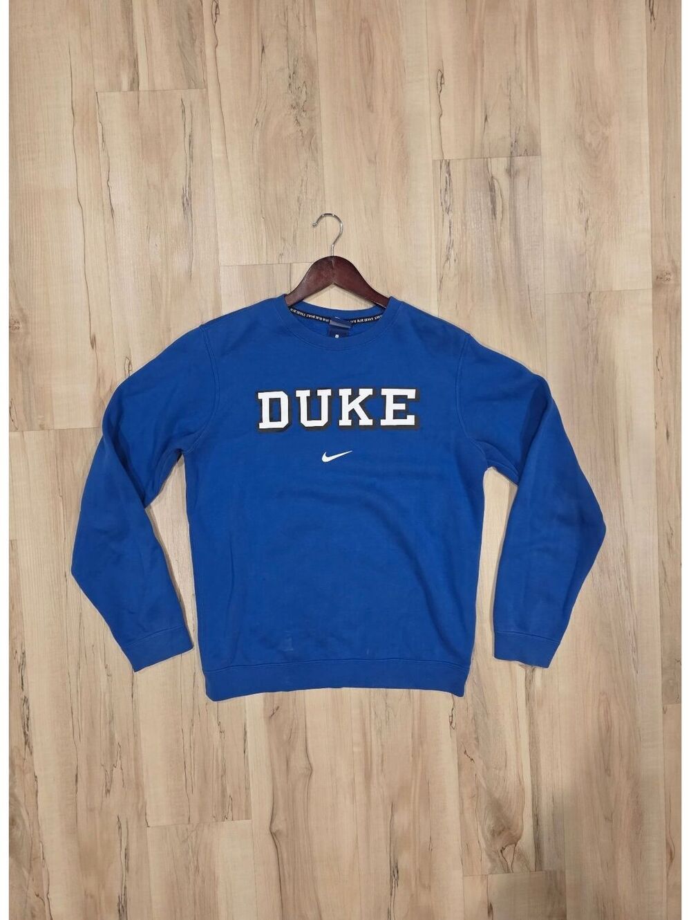 Nike Duke Blue Devils Blue Crewneck Sweatshirt Size S